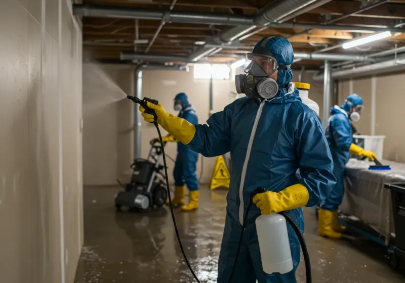 Basement Sanitization and Antimicrobial Treatment process in Waldo, AR